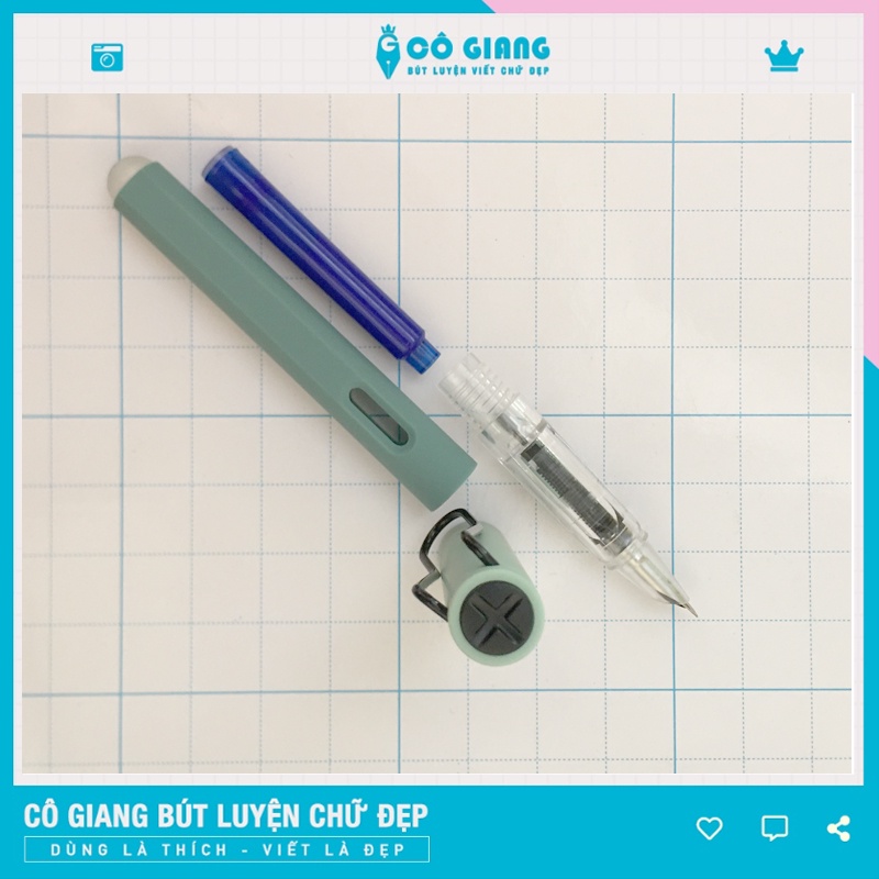 Bút mực xoá được bút máy nét thanh đậm luyện chữ học sinh lớp 1 hình doraemon CG21