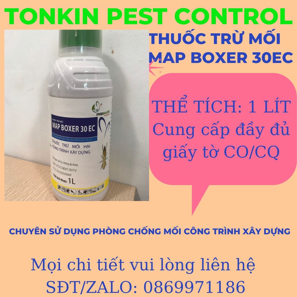 Thuốc Diệt Mối - Phòng Chống Mối MAP BOXER 30EC 1 lít của Map Paciffic Singapore với giá siêu rẻ