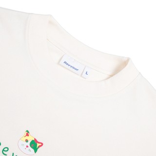 Áo thun oversize Meowlody/White -  Revovur