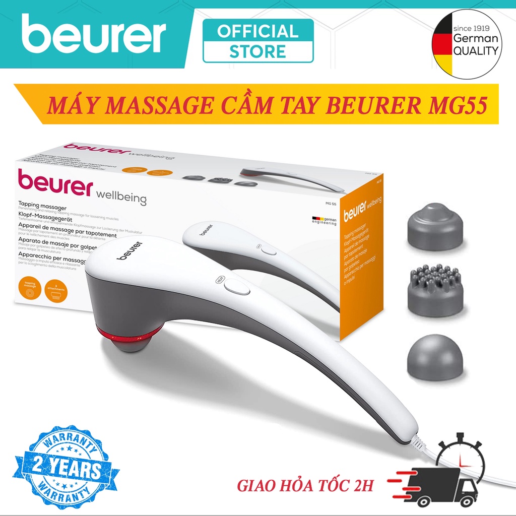 Máy Massage Cầm Tay Đèn Hồng Ngoại BEURER MG55 | Giảm Đau Nhức, Xua Tan Căng Thẳng Mệt Mỏi, Giúp Lưu Thông Máu