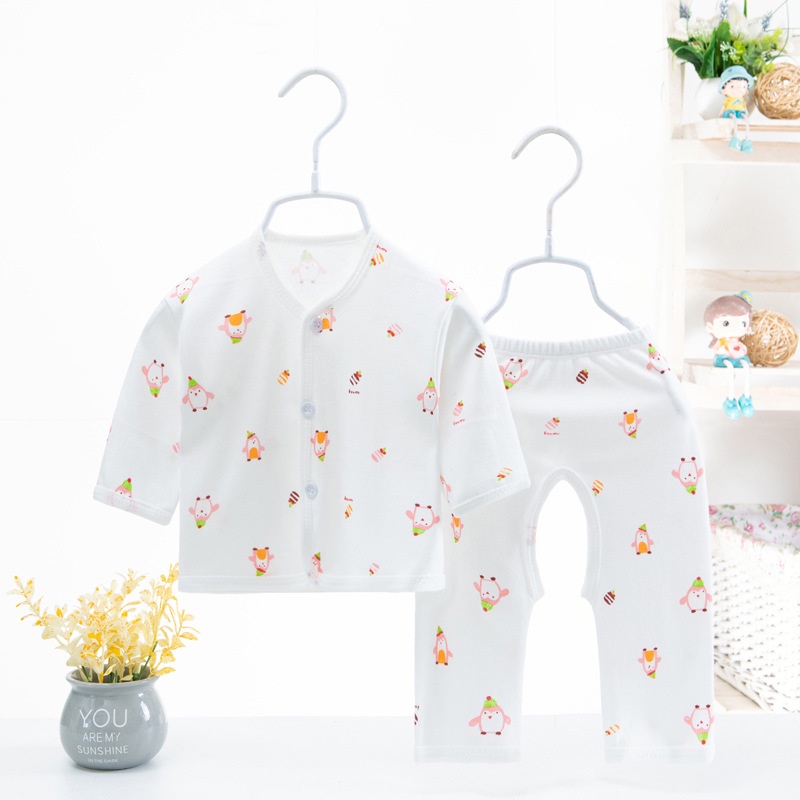 0-3 tháng mũ miễn phí  Bộ đồ sơ sinh  Bộ đồ sơ sinh và quần hai mảnh 100% cotton mềm mại và thoải mái