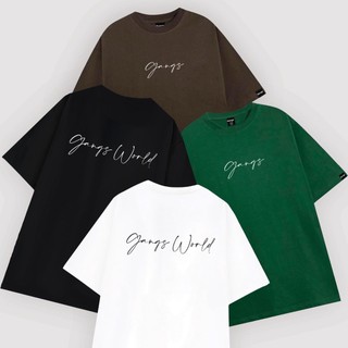 Áo Thun Unisex Nam Nữ Gangs Premium 100% Cotton Basic Tee chất liệu cotton thoáng mát, vải dày dặn.