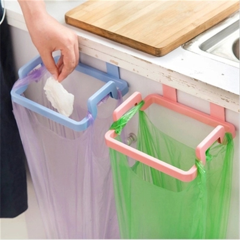 Khung treo túi rác bằng nhựa nhiều màu dễ dàng tháo lắp tiện lợi Mã KR1