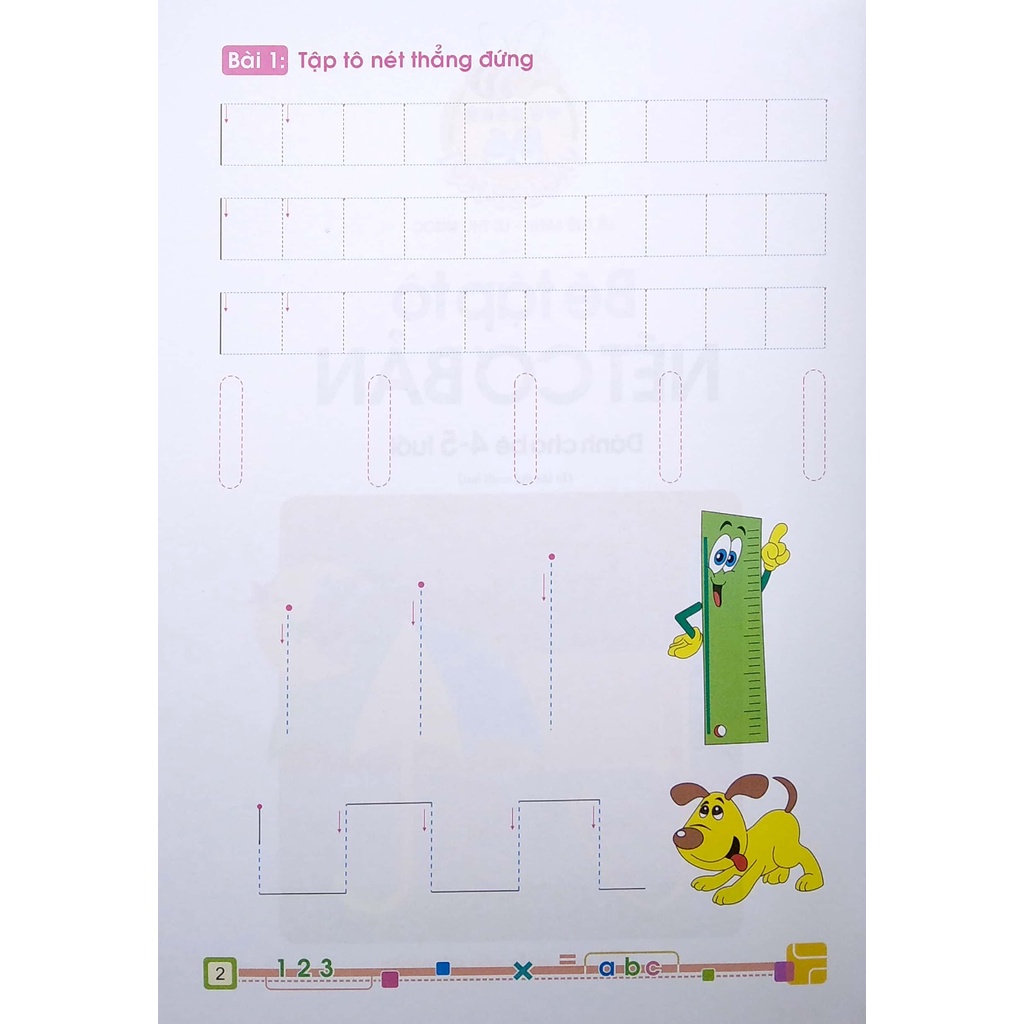 Sách_Tủ Sách Cho Bé Vào Lớp 1 - Bé Tập Tô Nét Cơ Bản - Dành Cho Bé 4-5 Tuổi