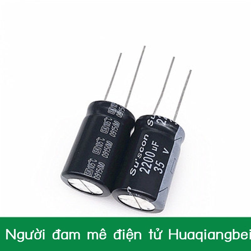 (Gửi 5) Mới ban đầu 35v2200uf 16*25 tụ điện nhập khẩu 2200uf/35v