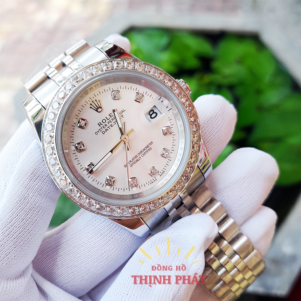 Đồng Hồ Đôi Nam Nữ R.OLEX Kính Sapphire Chống Nước