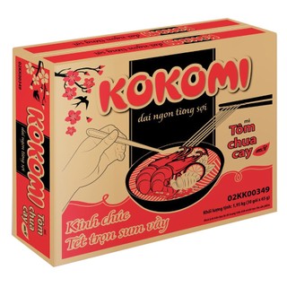 (Thùng 30 gói) Mì Kokomi Tôm chua cay 65gr