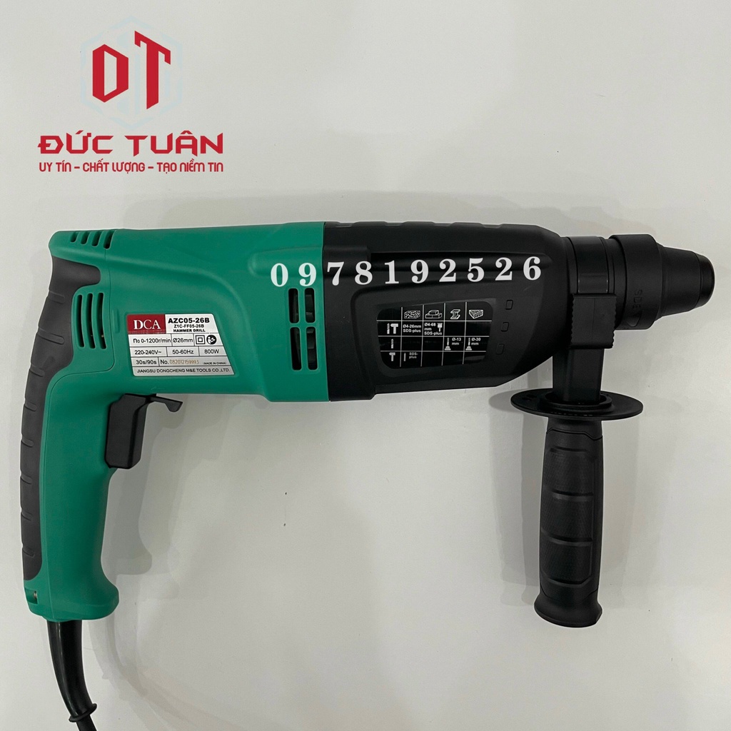 Máy Khoan Bê Tông DCA AZC05-26B Công Suất 800W - Khoan Bê Tông 3 Chức Năng