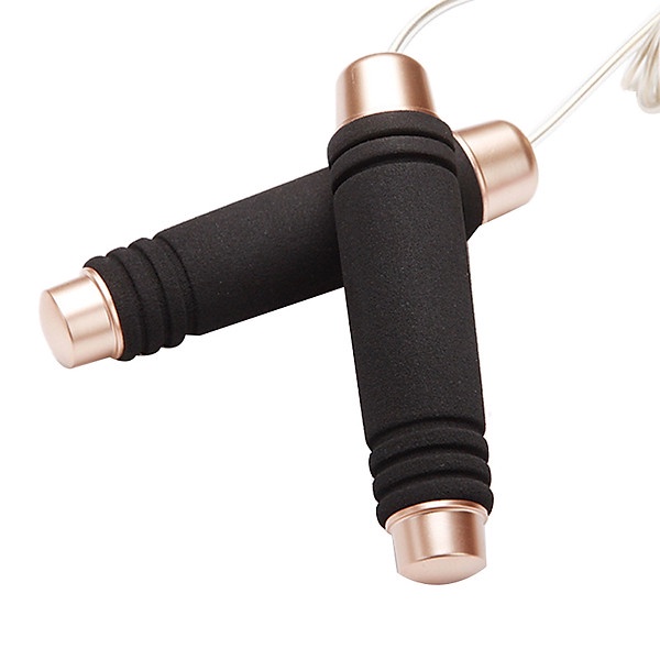 (Màu sắc: Màu Đen) Dây nhảy thể dục lõi Thép D88 dài 2.8m, dây tập 2 lớp có thể điều chỉnh chiều dài cao cấp DD.
