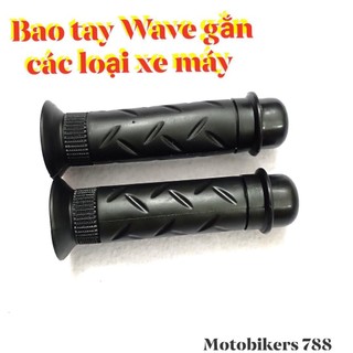 Bao tay kiểu Wave gù đen gắn các loại xe máy