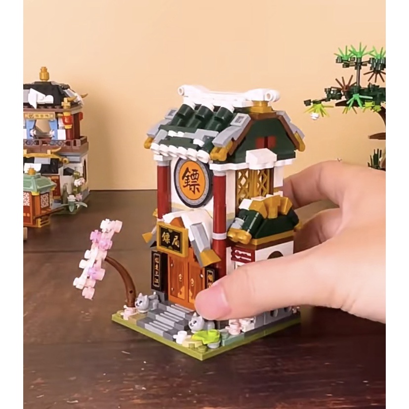 Đồ chơi lắp ráp LOZ mô hình Cửa hàng đường phố- Tiêu cục 1741