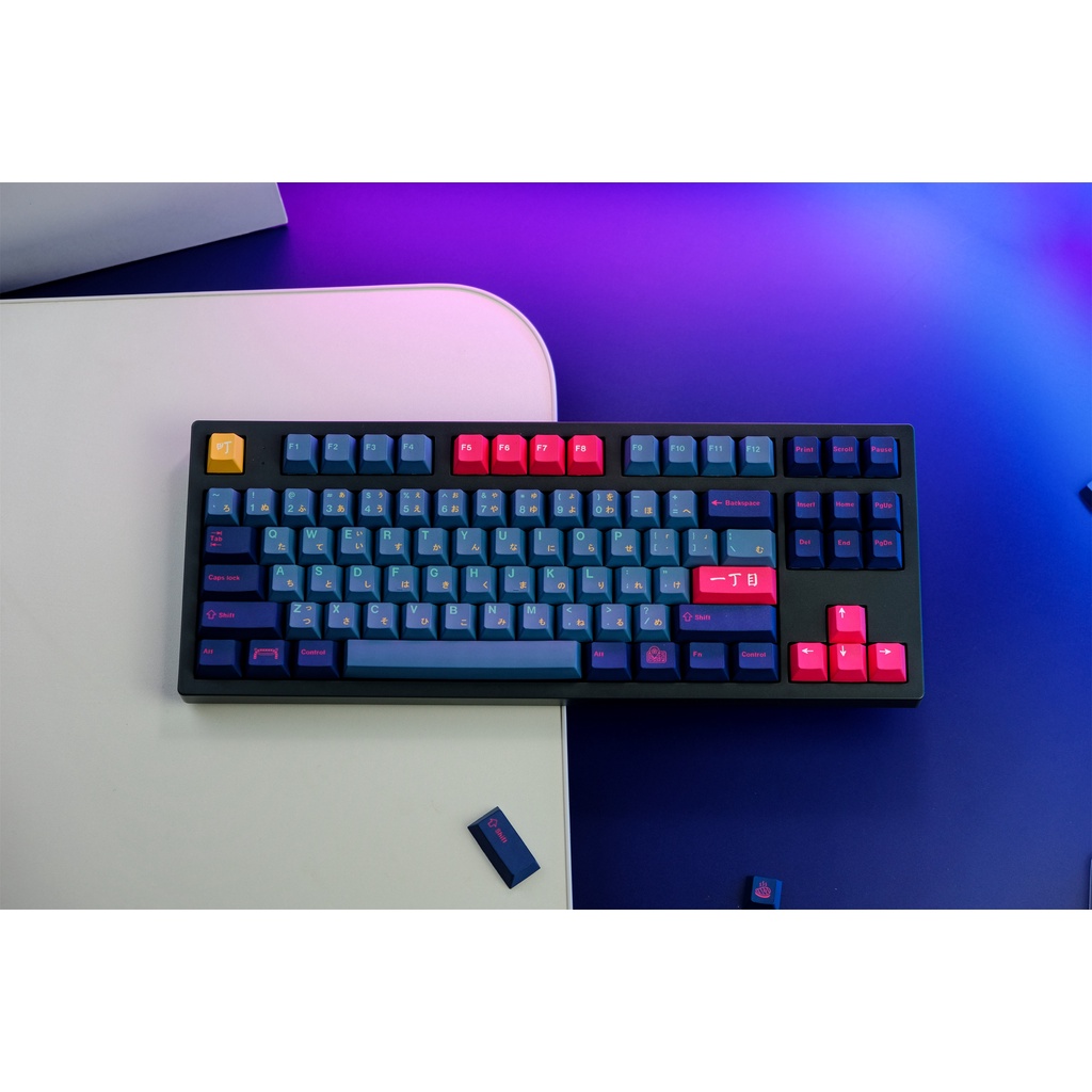 GMK Kabukicho Keycap, 129 Phím Keycaps PBT Cherry Profile DYE-SUB Cá Tính GMK Keycaps Cho Bàn Phím Cơ