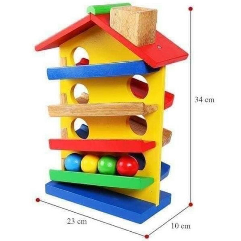 ❤️🍄Nhà thả bi gỗ montessori🏠