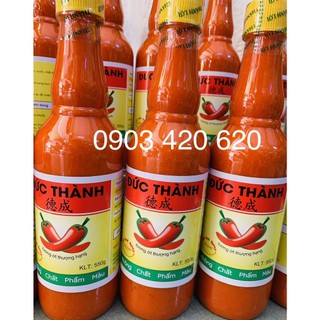 Tương ớt Đức Thành (Thành Lợi Châu Đốc) siêu cay chai lớn 550gr