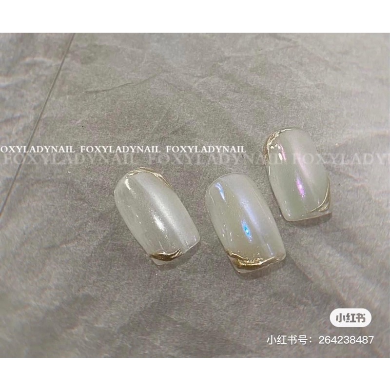 Tráng gương Hàn tone hồng Baby móng tay