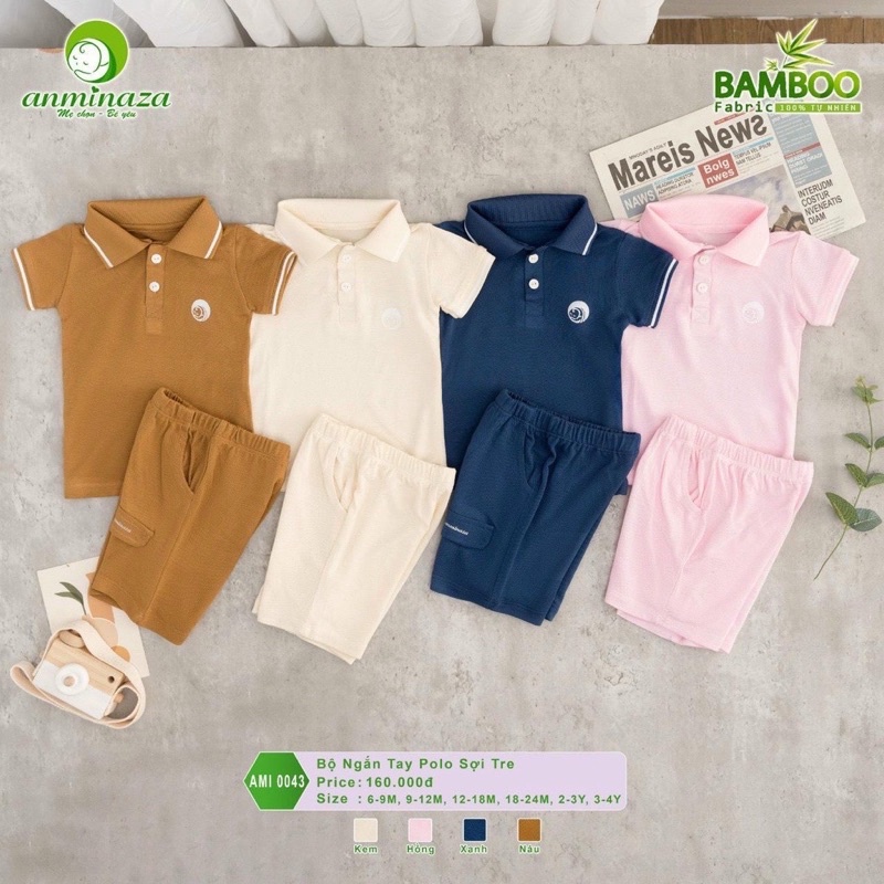 bộ cộc tay polo Anminaza