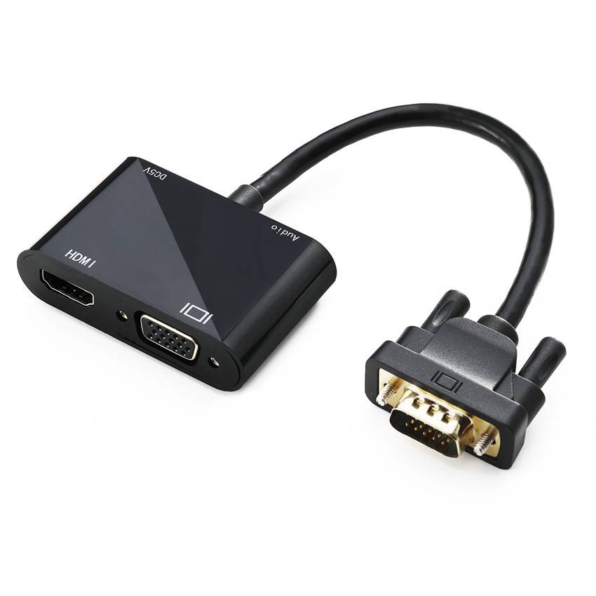 Bộ Chia VGA Sang HDMI & VGA 3.5mm