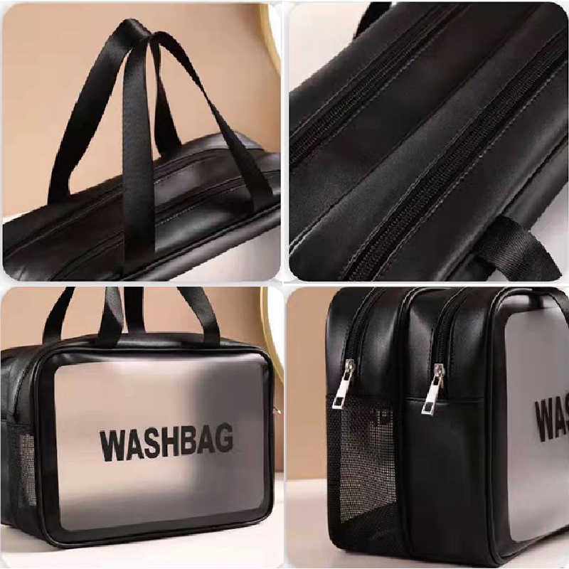 Túi đựng mỹ phẩm, đồ trang điểm, vật dụng cá nhân du lịch trong suốt đa năng chống thấm nước dung tích lớn dành cho nữ