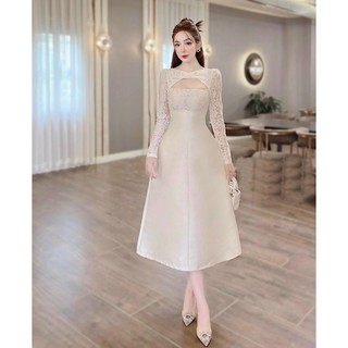 Đầm tay dài siêu xinh mặc đi chơi, dự tiệc đều đẹp.