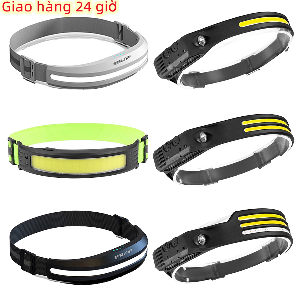 Hà Nội，đèn đội đầu Đèn LED Đeo Đầu Sạc USB Chống Thấm Nước Tiện Lợi Dành Cho Câu Cá Ngoài Trời Vào Ban Đêm，Đèn pin cảm ứng thông minh
