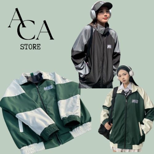 Áo Khoác Gió MNS Jacket, Áo Khoác Dù Nam Nữ 2 Lớp Hình Thêu xịn tag mac đầyy đủ ACA STORE 615