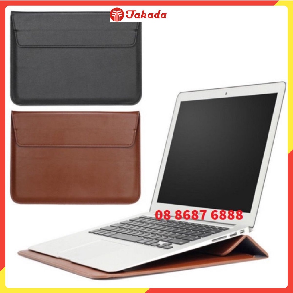 Bao da đựng iPad, Macbook, Laptop kèm đế kê máy tiện lợi, thời trang, chống trầy xước, bảo vệ máy, mẫu mới.