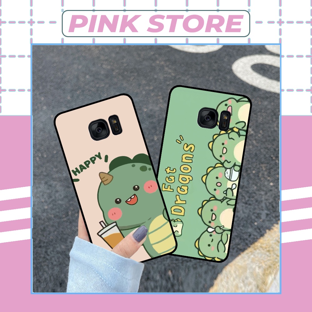 Ốp lưng Samsung S6 / S6 Edge / S7 / S7 Edge / Note 5 / Note FE siêu đẹp in hình khủng long chibi dễ thương
