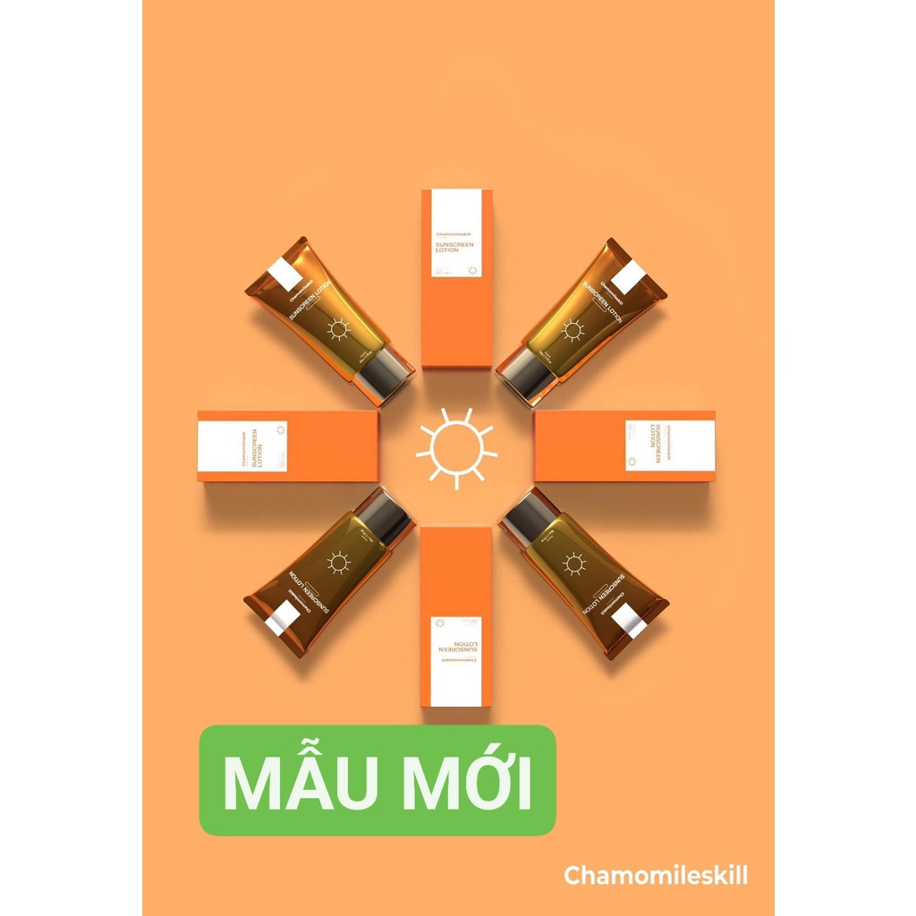 Kem dưỡng da ngày Chamomileskill chính hãng - Sun Screen Lotion