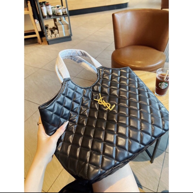 Túi tote #y.s.l ô trám da mềm siêu hot size 35cm