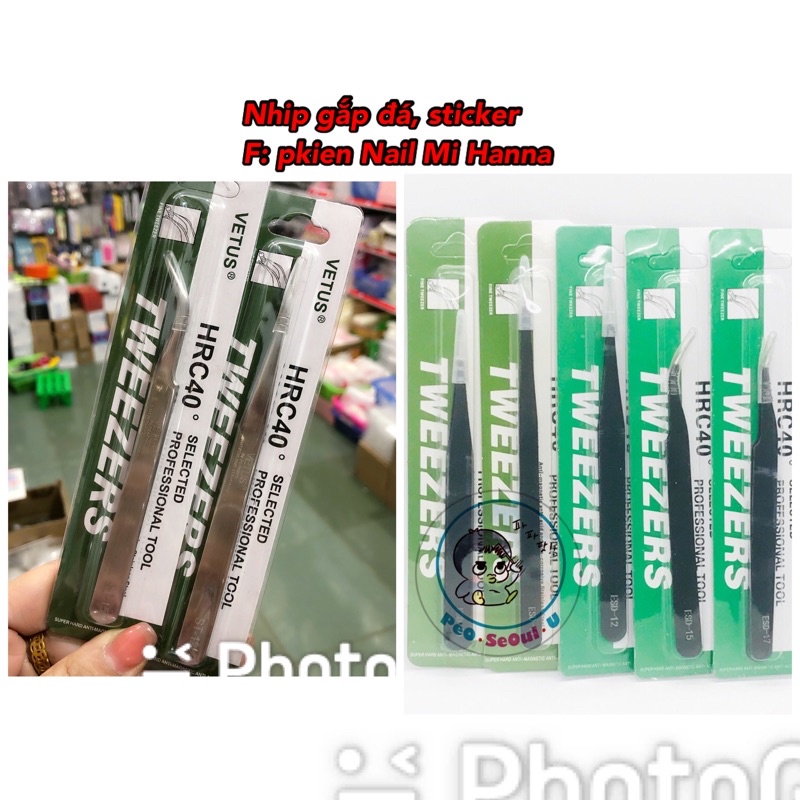 Nhip gắp đá, sticker dán móng - nhíp đa năng