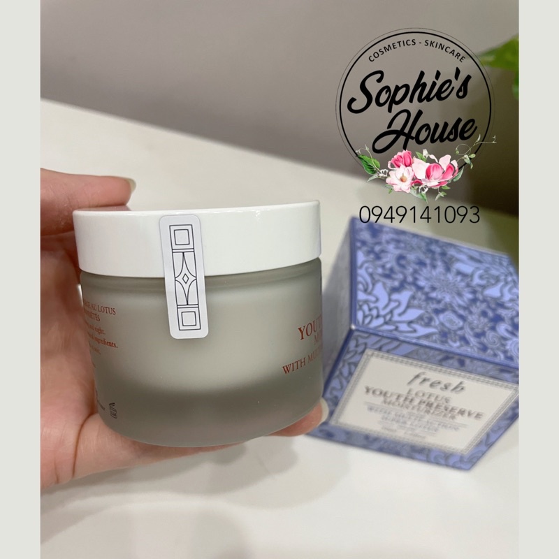 Kem dưỡng hoa sen chống lão hoá Fresh Lotus Youth Preserve Moisturizer With Multi-Action Super Lotus