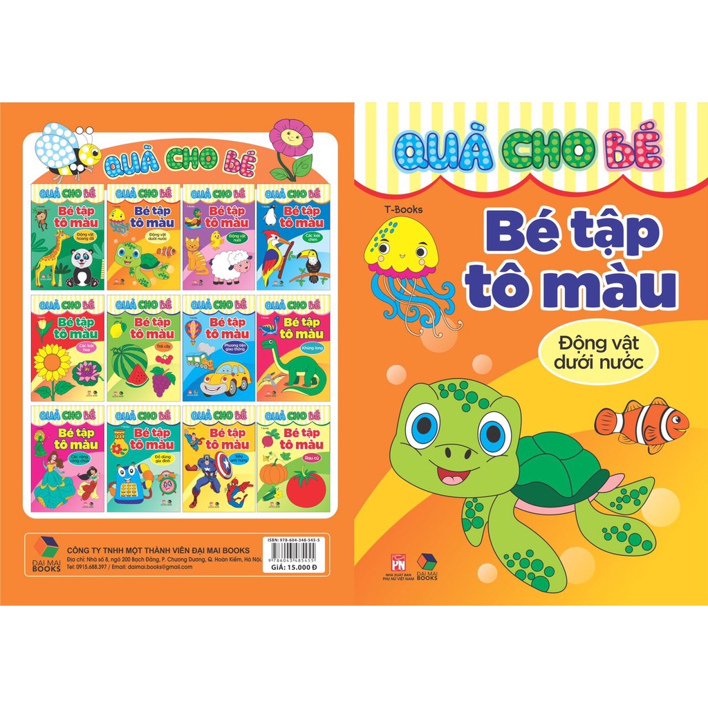 Sách - Quà cho bé - Bé tập tô màu các chủ đề | BigBuy360 - bigbuy360.vn