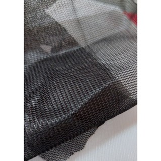 Vải lưới đen polyester khổ rộng 2m4