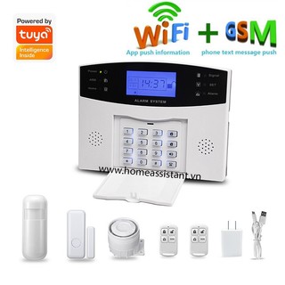 Bộ Trung Tâm Báo Động Chống Trộm Wifi Sim GSM 4G LTE Tuya T3 (Smart Life)
