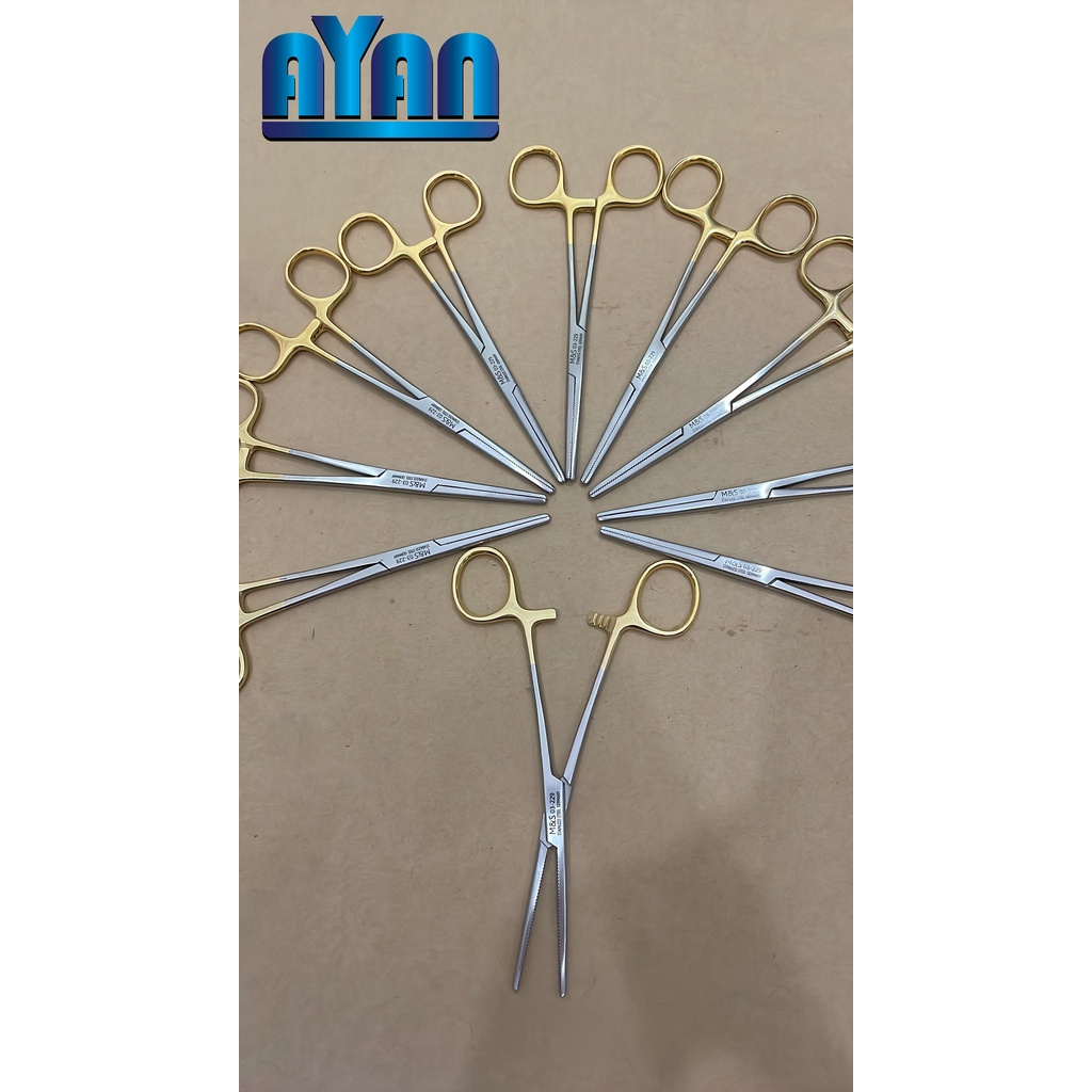 Pen pean y tế 16cm thẳng mạ vàng cao cấp