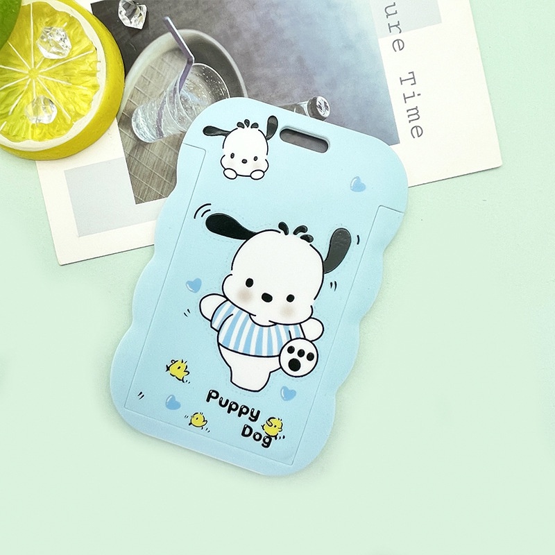 Dây đeo thẻ dọc dành cho học sinh, sinh viên, nhân viên họa tiết Chú Chó Pochacco dễ thương
