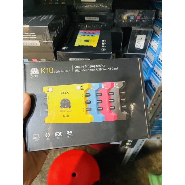 Combo mic thu âm Livestream ISK AT100 Hoa Vinh và SuondCard XOX K10 bản 2020