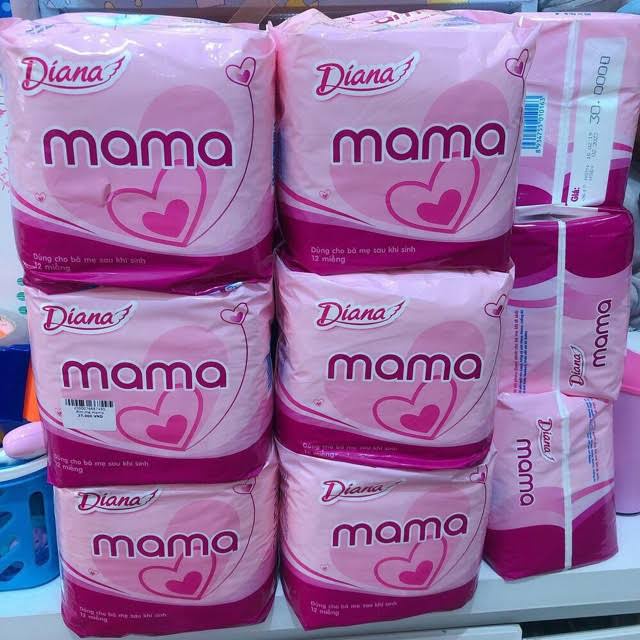 Băng vệ sinh Diana mama 12 miếng, BVS cho mẹ sau sinh