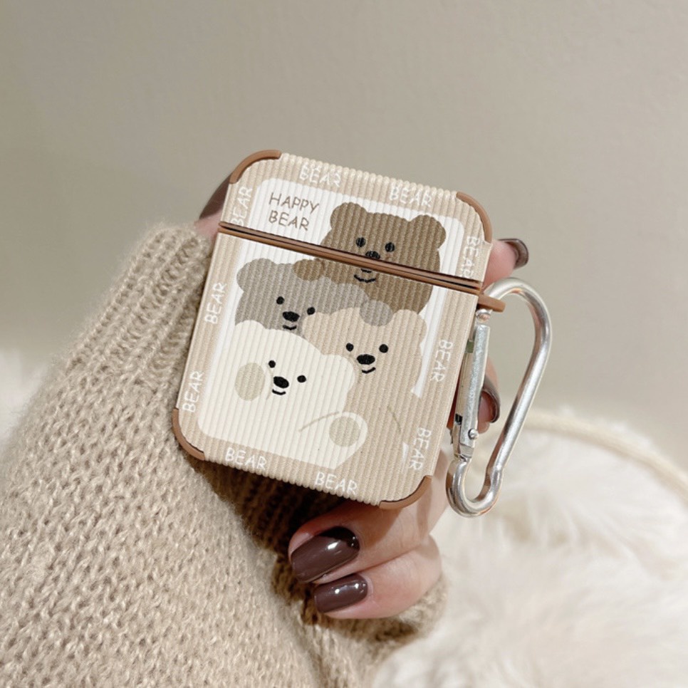 VỎ BỌC/ COVER AIRPODS HAPPY BEAR
