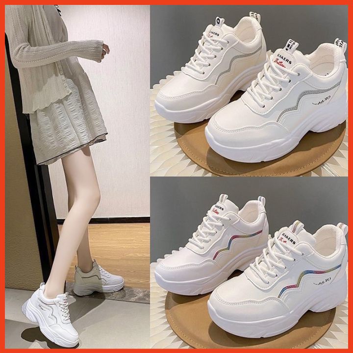Giày Sneaker Thể Thao Nữ Độn Đế Cao Thời Trang Mẫu Mới Hot 2023
