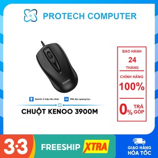 Chuột máy tính kenoo 3900m màu đen - chuột máy tính có dây gía rẻ