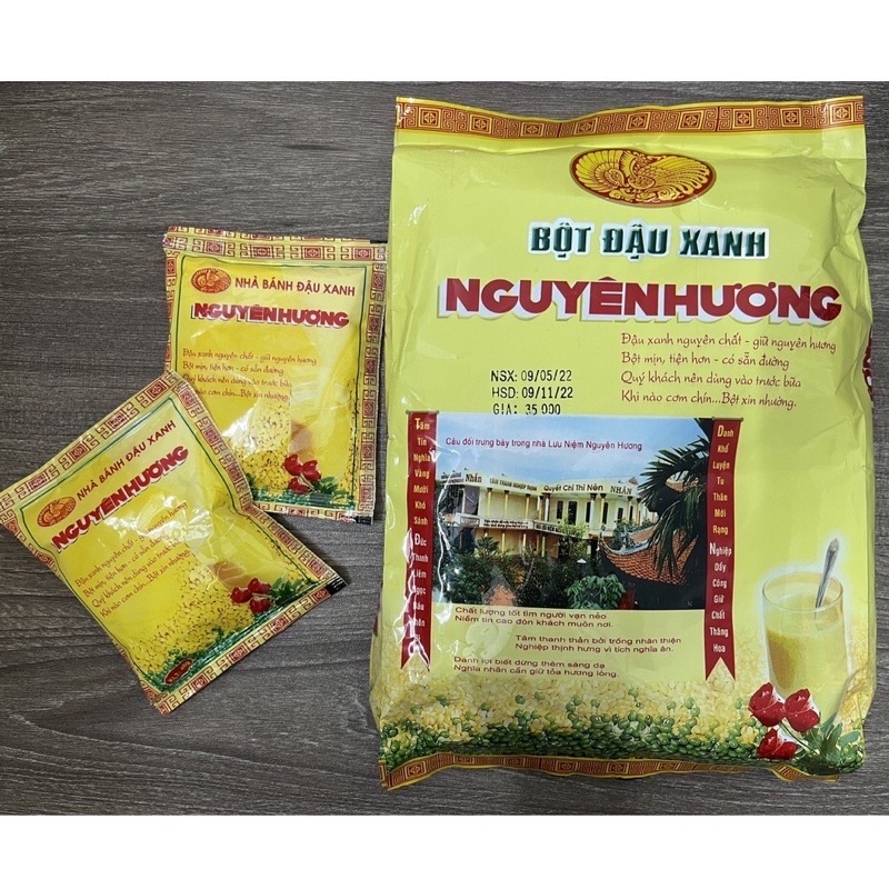 Bột đậu xanh Nguyên Hương có đường 480gram