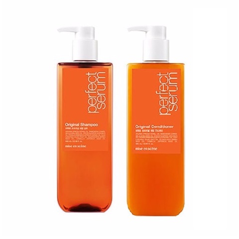 Dầu Gội Và Xả Mise En Scene Perfect Serum Shampoo And Conditioner ORIGINAL VÀNG 680ml/chai