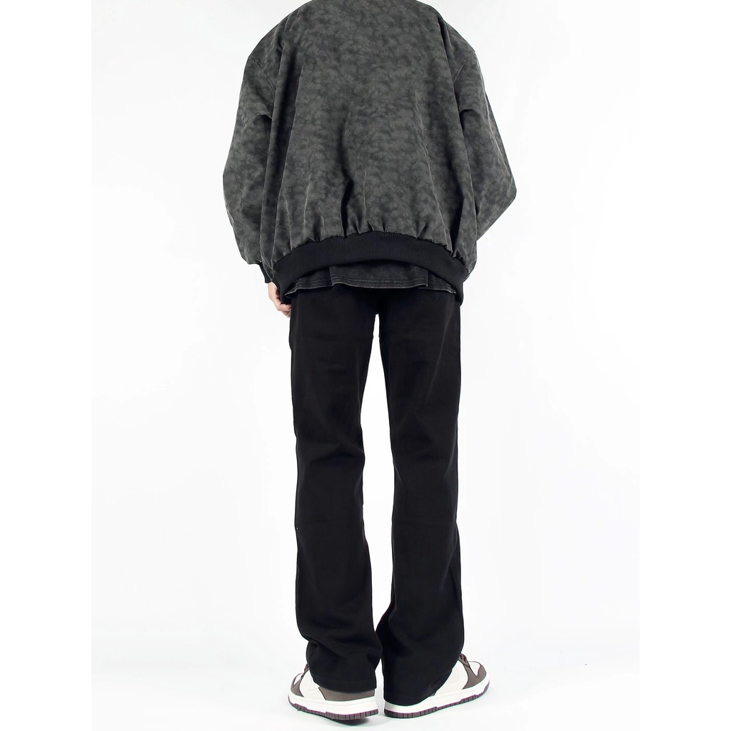 VUNC Quần Jean Dài Dáng Rộng Phong Cách Nhật Bản Thời Trang Cho Nam