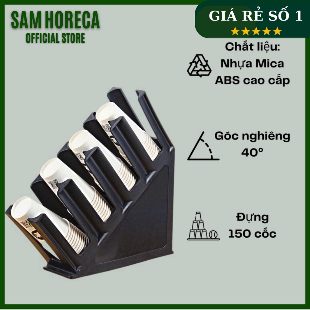 Khay 4 Ngăn Đựng Ly, Kệ Đựng Ly, Giá Đỡ Cốc, Ly Trà Sữa, Kệ Đựng Ly Giấy, Ly Nhựa - Sam Horeca