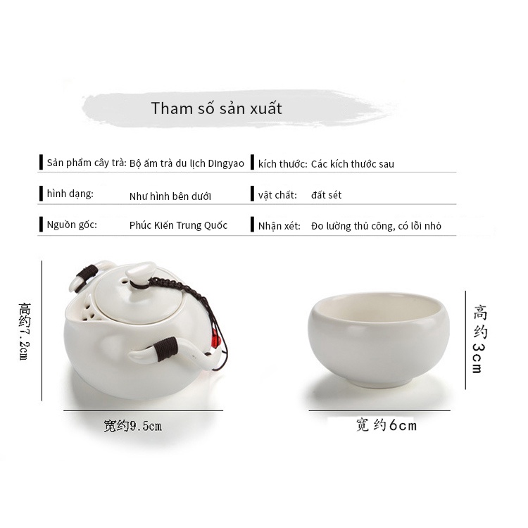 Bộ ấm trà bằng gốm đất nung chất lượng