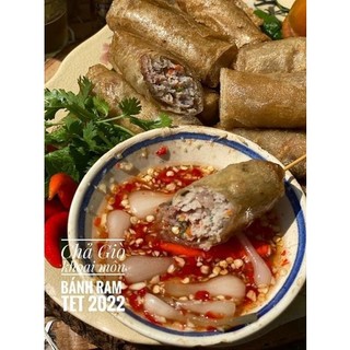(Giao HCM) CHẢ GIÒ KHOAI MÔN LÁ RAM