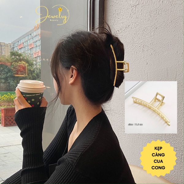 Kẹp Tóc Càng Cua Kim Loại Size Lớn JBC076 Cho Nữ Giới Phù Hợp Cho Các Bạn Nữ Có Mái Tóc Dài Hoặc Dày