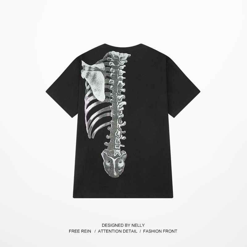 Áo thun Nelly ngắn tay in hình "ANATOMY OF KIDSACT CLUB" áo phông