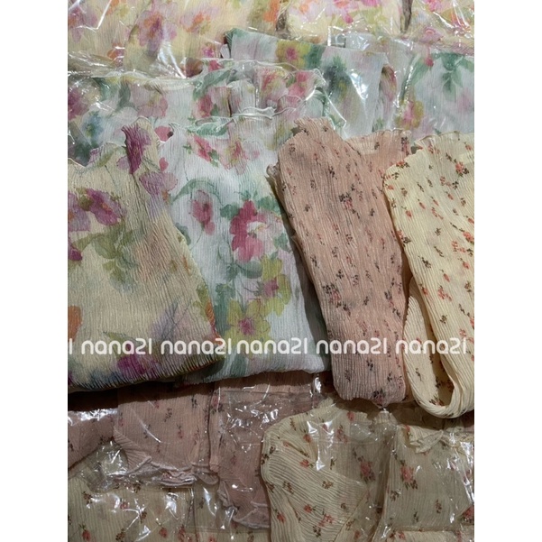 Áo voan gân xuyên thấu hoa Nana21 Nanastore21